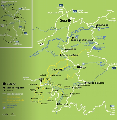 Imprimir Mapa Interactivo: Serras de Portugal ()